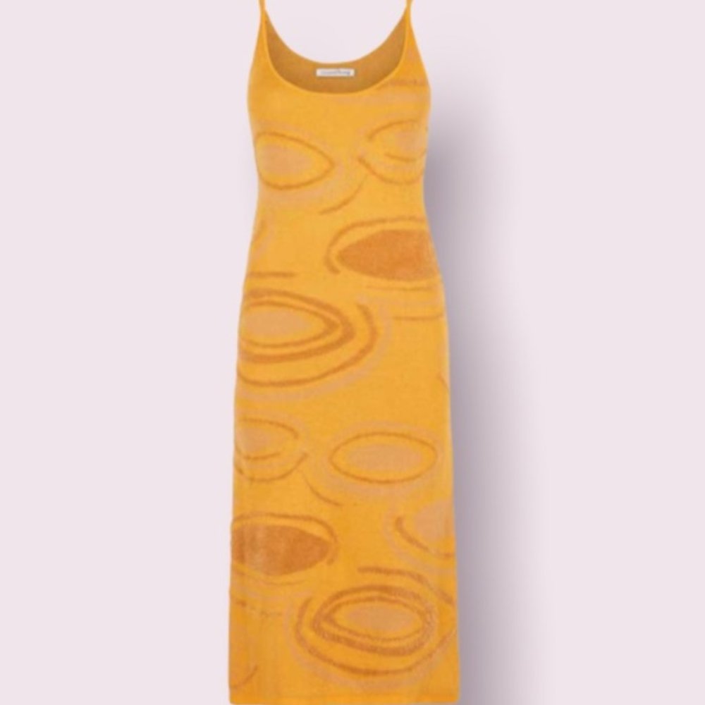 HOUSE OF SUNNY HOCKNEY DRESS ORANGE
